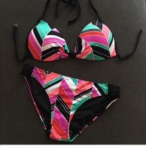 Empyre Variant Chevron Stripe Bikini - Size Medium